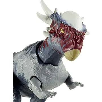 Mattel Jurassic World Toys Camp Cretaceous Stygimoloch Stiggy Savage Strike Dinosaur Figure, Smaller Size, Attack Move Iconic to Species, Movable Arms & Legs, Ages 4 Years Old & Up