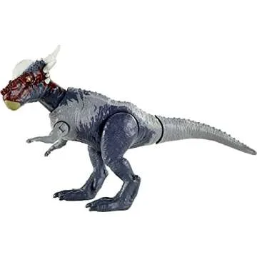 Mattel Jurassic World Toys Camp Cretaceous Stygimoloch Stiggy Savage Strike Dinosaur Figure, Smaller Size, Attack Move Iconic to Species, Movable Arms & Legs, Ages 4 Years Old & Up