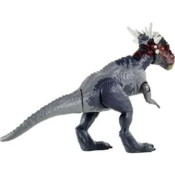 Mattel Jurassic World Toys Camp Cretaceous Stygimoloch Stiggy Savage Strike Dinosaur Figure, Smaller Size, Attack Move Iconic to Species, Movable Arms & Legs, Ages 4 Years Old & Up