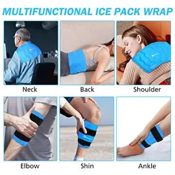 RelaxCoo XXL Knee Ice Pack for Pain Relief and Recovery