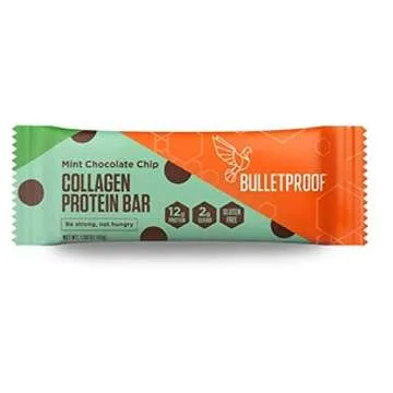 Bulletproof Collagen Protein Bars 6 Pack, Chocolate Variety Pack, 2 Fudge Brownie, 2 Mint Chocolate Chip, 2 Chocolate Chip Cookie Dough