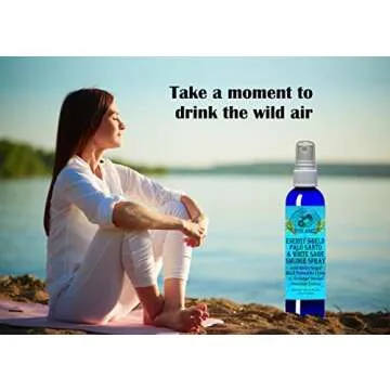 Mystic Angel Energy Shield Palo Santo & White Sage Smudge Spray (4 oz.) For Energy Clearing & Protection - Pack of 1