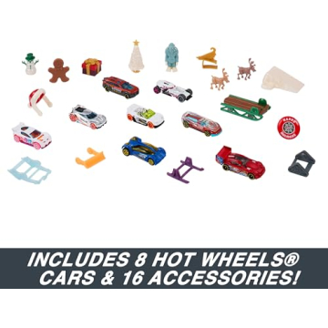 Hot Wheels 2023 Advent Calendar with 8 Cars & Playmat