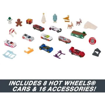 Hot Wheels 2023 Advent Calendar with 8 Cars & Playmat
