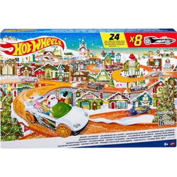Hot Wheels 2023 Advent Calendar with 8 Cars & Playmat