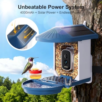 Smart Bird Feeder with 4K Camera & Real-Time Alerts