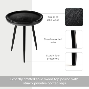 Stylish Solid Wood Side Table for Modern Homes