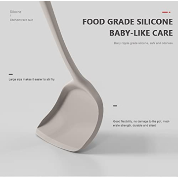 Heat Resistant Silicone Cooking Utensils Set Nonstick Safe