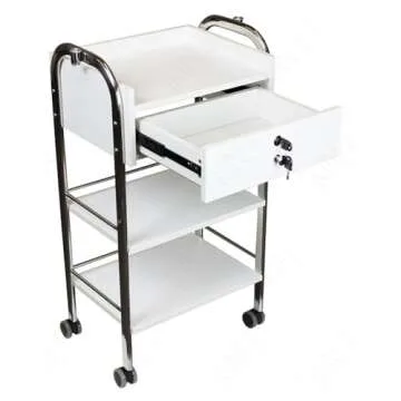 Supreme Medical Dental Mobile Utility Cabinet & Cart with Steel Frame with Single Lockable Drawer
