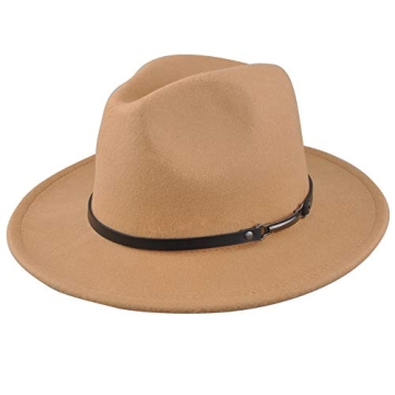 EINSKEY Women's Adjustable Felt Fedora Hat for Stylish Wear