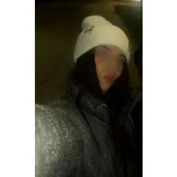 Real Rabbit Fur Diamonds Letter Beanies Hats for Women Winter Warm Knitted Hat Casual Bonnet Skiing Cap (US, Alpha, Medium, Black)