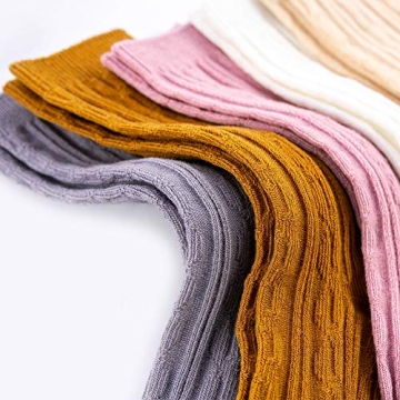 Stylish Zumou Toddler Knee High Socks 8 Pairs for Girls