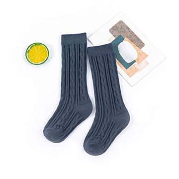 Stylish Zumou Toddler Knee High Socks 8 Pairs for Girls