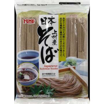 J-Basket Dried Buckwheat Soba Noodles, 25.40 Ounce
