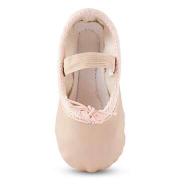 Toddler Ballet Shoes for Girls Baby Ballet Slippers Leather Full Sole Women Ballerina Dance Shoes