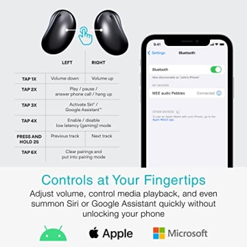 MEE audio Pebbles True Wireless Earbuds - Bluetooth 5.3