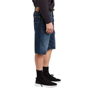 Levi's Men's 569 Loose Straight Denim Shorts (Also Available in Big & Tall), Garland-Stretch, 36