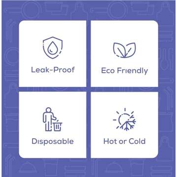 8 oz Paper Food Containers with Vented Lids - 25 Count