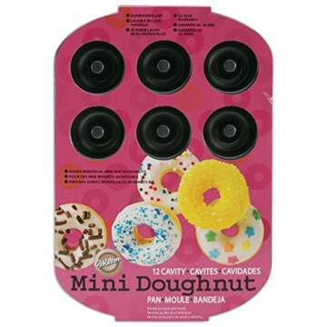 Wilton Small Donut Pan for 12 Mini Treats in Steel