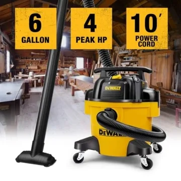 Expert DEWALT DXV06PZ Shop Vacuum 4 Peak HP, 6 Gallon