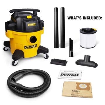 Expert DEWALT DXV06PZ Shop Vacuum 4 Peak HP, 6 Gallon