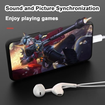 High-Quality USB C Headphones for iPhone 16/15 with Microphone