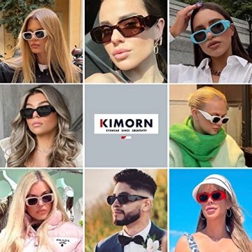 KIMORN Rectangle Sunglasses for Trendy Sun Protection