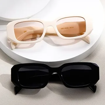 KIMORN Rectangle Sunglasses for Trendy Sun Protection