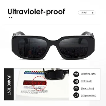 KIMORN Rectangle Sunglasses for Trendy Sun Protection