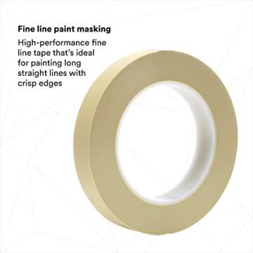 Scotch Fine Line Tape 218 - High-Performance, Green, 3/4 in x 60 yd