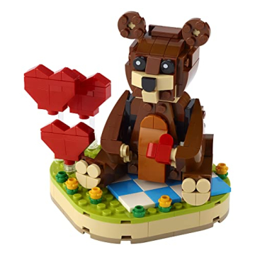 LEGO Valentine’s Brown Bear 40462 Build Kit for All Ages