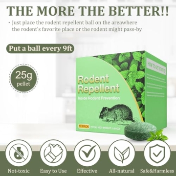 Peppermint Oil Mouse Repellent 24 Pack for Home Use