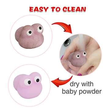 80pcs Mochi Squishy Toys, Mini Kawaii Squishy Fidget Toys Bundles Squishies Party Favors for Kids Gift for Easter Basket Stuffers Egg Fillers Birthday Classroom Prize Pinata Christmas Stocking