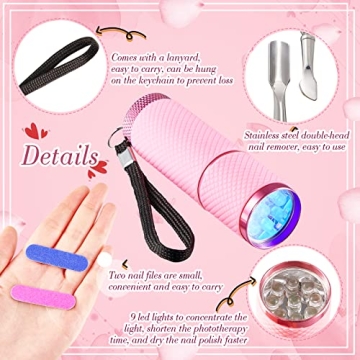 Mini LED Nail Lamp for Fast Drying Gel Nails at Home
