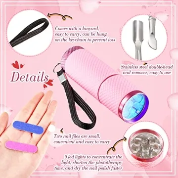 Mini LED Nail Lamp for Fast Drying Gel Nails at Home