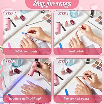 Mini LED Nail Lamp for Fast Drying Gel Nails at Home