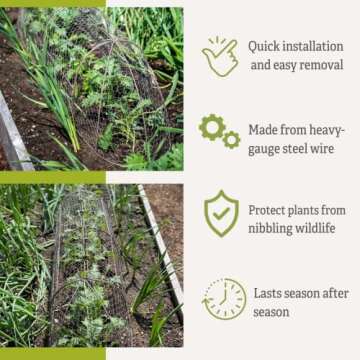 Sturdy Metal Chicken Wire Cloche Garden Protector