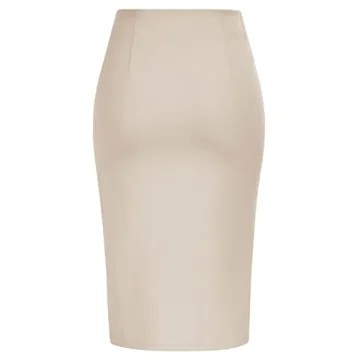 Elegant High Waist Bow Tie Pencil Skirt for Women