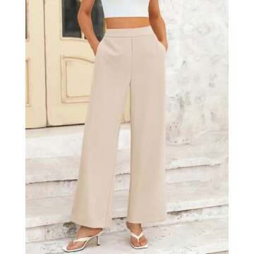 Chic BTFBM Women's Wide Leg Pants with Pockets