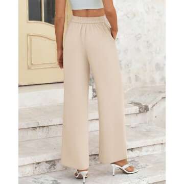 Chic BTFBM Women's Wide Leg Pants with Pockets
