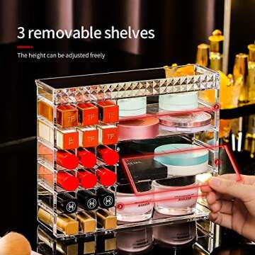OCIRA Acrylic Makeup Organizer - Stylish and Versatile Storage