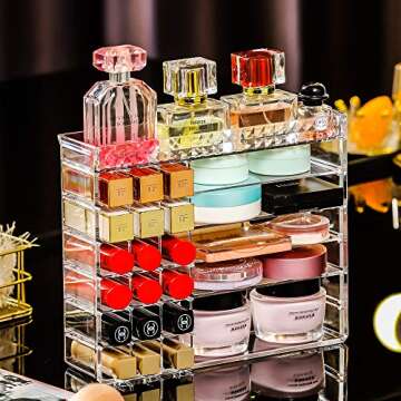 OCIRA Acrylic Makeup Organizer - Stylish and Versatile Storage