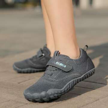 KUBUA Kids Barefoot Sneakers - Lightweight and Durable