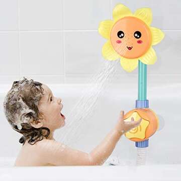 KINDIARY Baby Bath Shower Toy for Toddlers Fun Water Pump