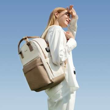 Stylish LOVEVOOK Waterproof Laptop Backpack for Women