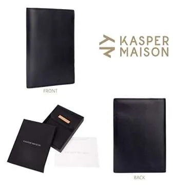 Kasper Maison RFID Passport Cover - Elegant Travel Wallet