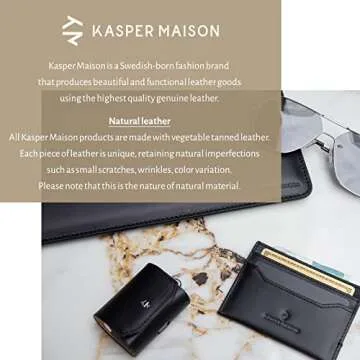 Kasper Maison RFID Passport Cover - Elegant Travel Wallet