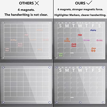 Stylish Neatsure Magnetic Acrylic Dry Erase Calendar