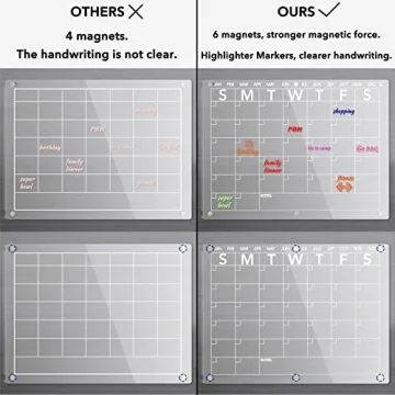 Stylish Neatsure Magnetic Acrylic Dry Erase Calendar