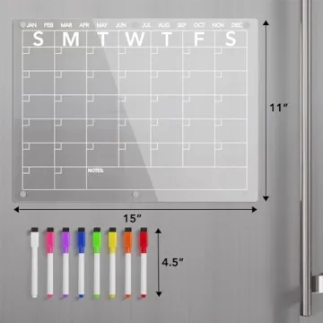 Stylish Neatsure Magnetic Acrylic Dry Erase Calendar